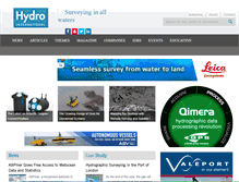 Tablet Screenshot of hydro-international.com